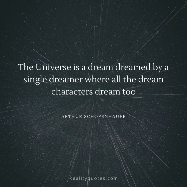The Universe is a dream dreamed by a single dreamer where all the dream characters dream too
