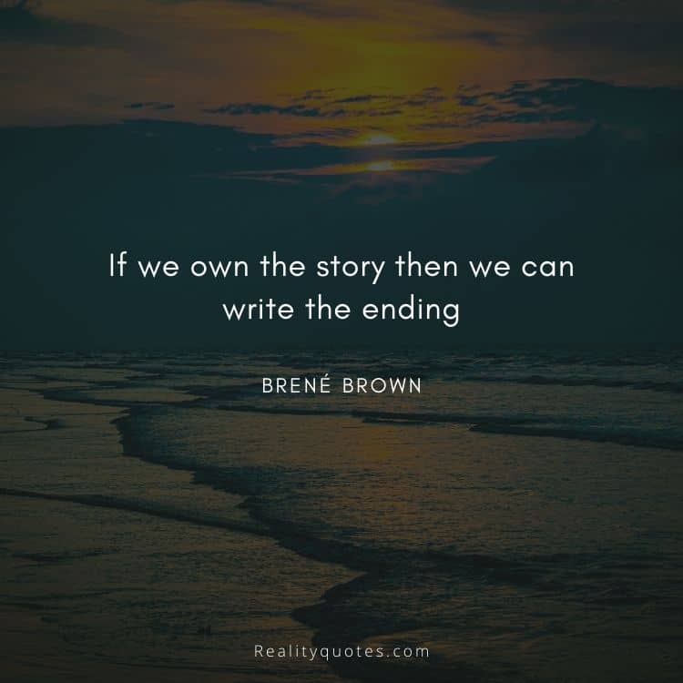 If we own the story then we can write the ending